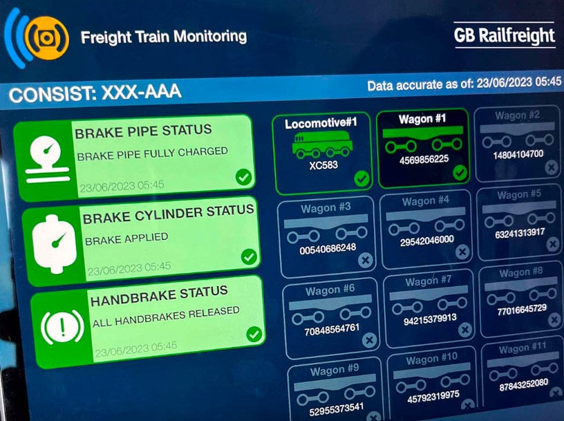 GB RAILFREIGHT SUCCESSFULLY TRIALS INNOVATIVE BRAKE MONITORING SYSTEM